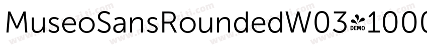 MuseoSansRoundedW03-1000 Regular字体转换